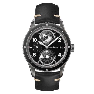 Herrenuhr, Automatik, Montblanc 1858 Geosphere Ultra-Black Limited Edition 