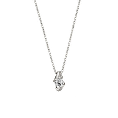         Weißgold, Halsschmuck, Schaffrath CALLA Collier