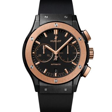 Herrenuhr, Automatik, Hublot Classic Fusion Chronograph Ceramic King Gold 