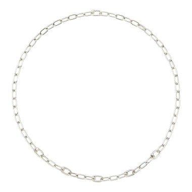 Halsschmuck, Silber, DoDo Halskette Essentials mit aufklappbaren Gliedern