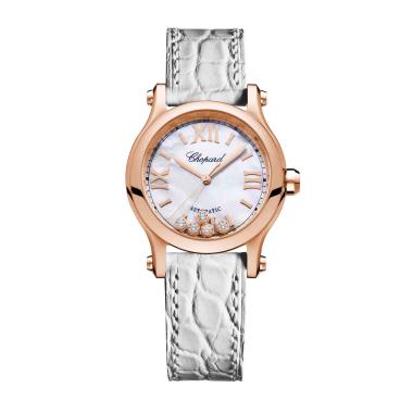 Damenuhr, Automatik, Chopard Happy Sport