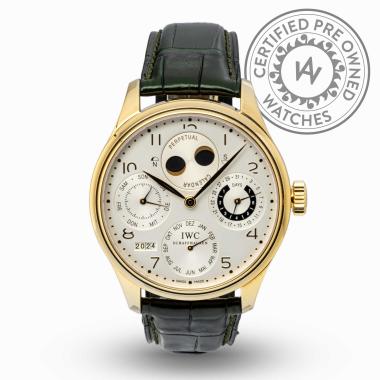 Herrenuhr, Automatik, Weber Preowned-Uhren IWC Portugieser Ewiger Kalender