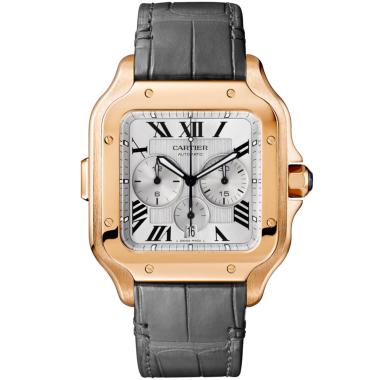 Herrenuhr, Automatik, Cartier Santos de Cartier Chronograph