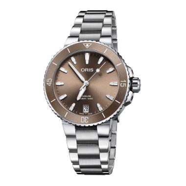 Damenuhr, Automatik, ORIS Aquis Date