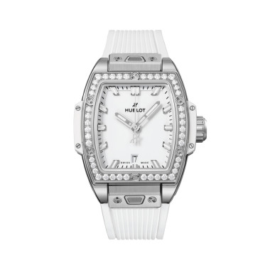         Damenuhr, Automatik, Hublot Spirit of Big Bang Steel White Diamonds 