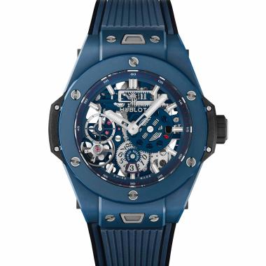 Herrenuhr, Handaufzug, Hublot Big Bang MECA-10 Ceramic Blue 