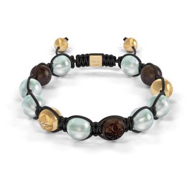 Armschmuck, Gelbgold, Shamballa Jewels Braided Armband