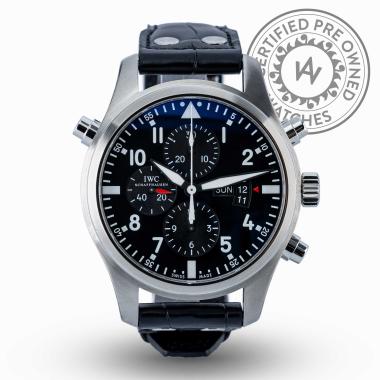Herrenuhr, Automatik, Weber Preowned-Uhren IWC Fliegeruhr Doppelchronograph