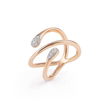 Ringe, Roségold, Al Coro Goccia Ring