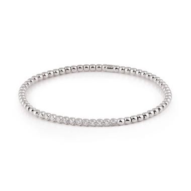 Armschmuck, Weißgold, Al Coro Stretchy Armband