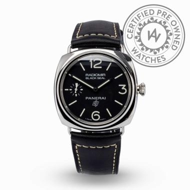 Herrenuhr, Handaufzug, Weber Preowned-Uhren Panerai Radiomir Black Seal