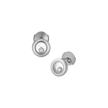 Ohrringe, Weißgold, Chopard Happy Diamonds Icons Ohrstecker