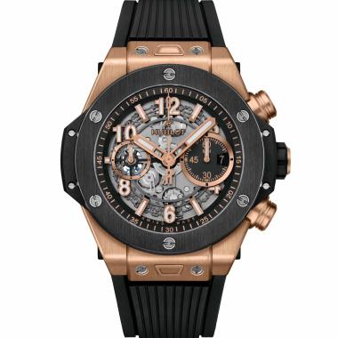 Herrenuhr, Automatik, Hublot Big Bang Unico King Gold Ceramic 