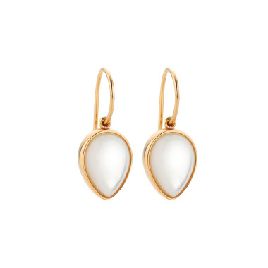 Ohrringe, Roségold, Gellner Melange Ohrhaken mit Einhänger