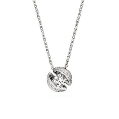 Halsschmuck, Weißgold, Schaffrath CALLA Collier