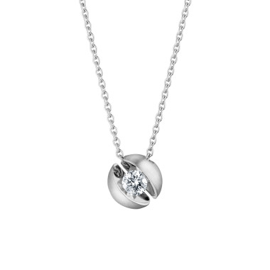 Halsschmuck, Weißgold, Schaffrath CALLA Collier