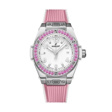 Damenuhr, Automatik, Hublot Big Bang One Click Joyful Steel Pink 