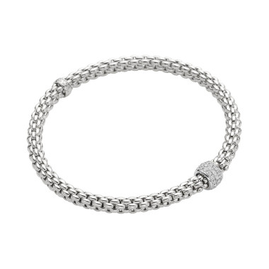         Weißgold, Armschmuck, FOPE Eka Flex'it Armband mit Diamantpavé