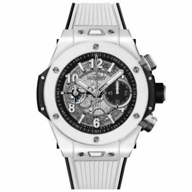 Herrenuhr, Automatik, Hublot Big Bang Unico White Ceramic 