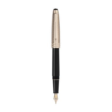 Montblanc Meisterstück Doué Geometry Champagne Gold-Coated Classique Füllfederhalter