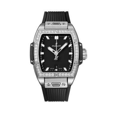 Damenuhr, Automatik, Hublot Spirit of Big Bang Steel Diamonds 