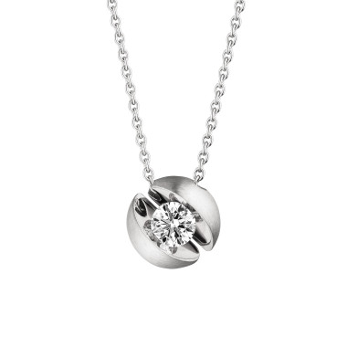         Weißgold, Halsschmuck, Schaffrath CALLA Collier