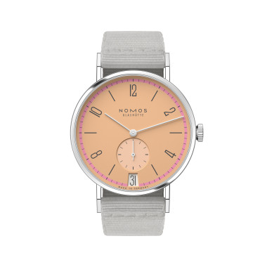 Unisex, Handaufzug, NOMOS Glashütte Tangente 38 Datum Pastell 