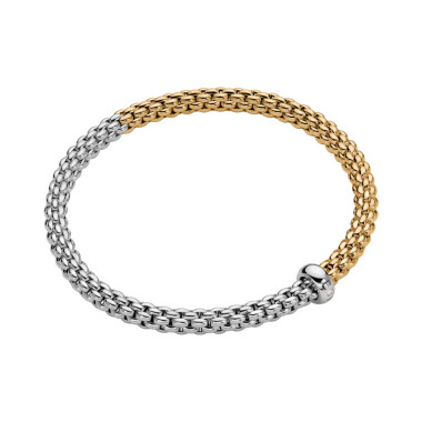         Gelbgold &amp; Weißgold, Armschmuck, FOPE Solo Flex'it Armband
