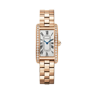         Damenuhr, Quarzwerk, Cartier Tank Américaine