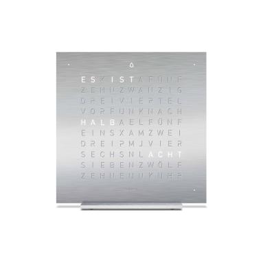 Tischuhr, Qlocktwo EARTH 13.5 FULL METAL 