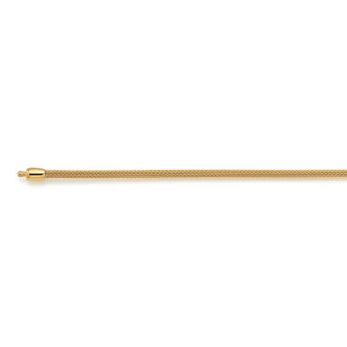 Halsschmuck, Gelbgold, Jörg Heinz Mesh Strickkette Kapseln drehbar