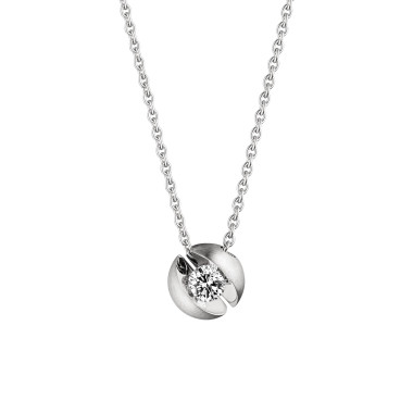         Weißgold, Halsschmuck, Schaffrath CALLA Collier