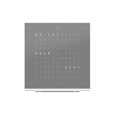 Tischuhr, Qlocktwo EARTH 13.5 PURE SERIES EDITION EARL GREY TEA 