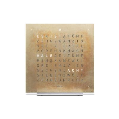 Qlocktwo - TOUCH CREATOR`S EDITION SILVER GOLD – TISCHUHR