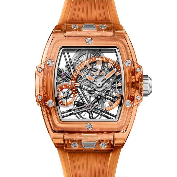 Herrenuhr, Hublot Spirit of Big Bang Tourbillon Orange Sapphire