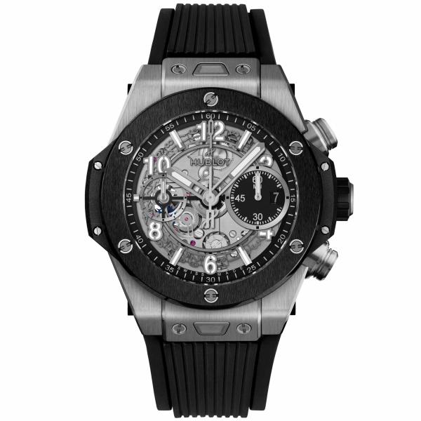 Herrenuhr, Hublot Big Bang Unico Titanium Ceramic