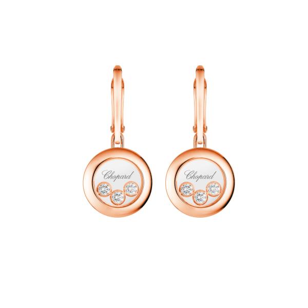 Ohrringe, Roségold, Chopard Happy Diamonds Icons Ohrringe