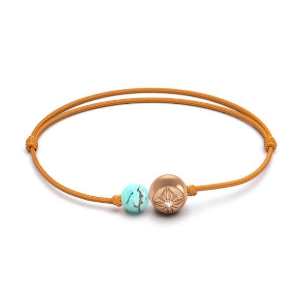 Armschmuck, Roségold, Shamballa Jewels Orb Armband