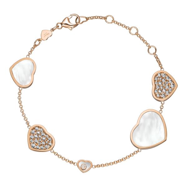 Armschmuck, Roségold, Chopard Happy Hearts Armband