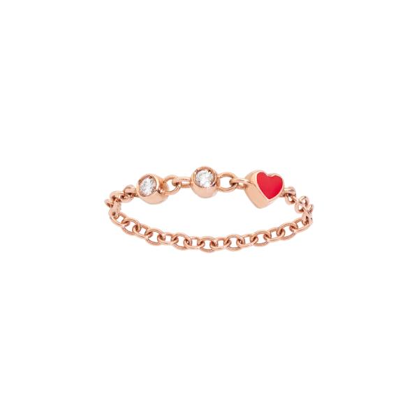 DoDo Ring in Kettenoptik "Botschaft" (Ref: DAC0005-LOVEM-DB09R)