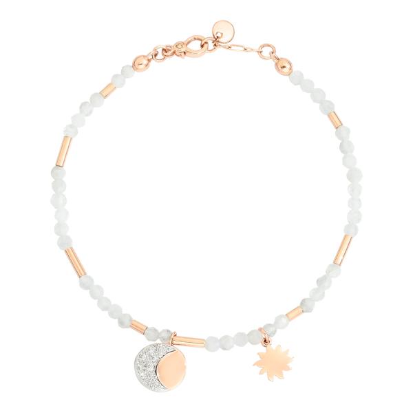 Armschmuck, Roségold, DoDo Armband Moon & Sun