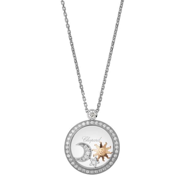 Chopard Happy Sun, Moon and Stars Halskette mit Anhänger (Ref: 799434-1401)
