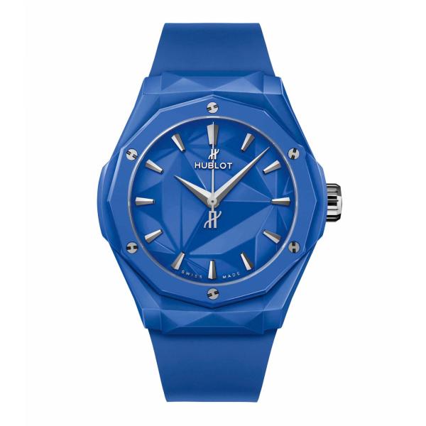 Herrenuhr, Hublot Classic Fusion Orlinski Blue Ceramic