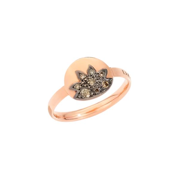 Ringe, Roségold, DoDo Ring Moon & Sun - Sonne