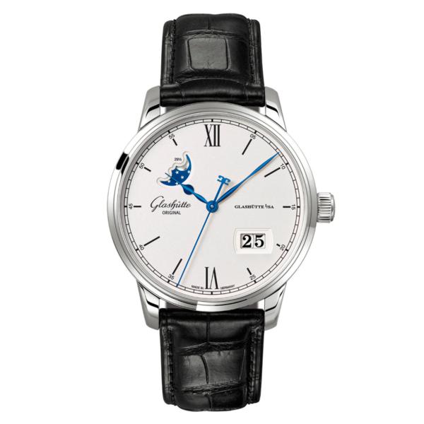 Unisex, Glashütte Original Senator Excellence 
Panoramadatum Mondphase