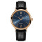Leder, Rotgold, Blau
