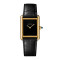 Leder, Gelbgold, Schwarz
