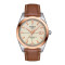 Leder, Roségold, Beige