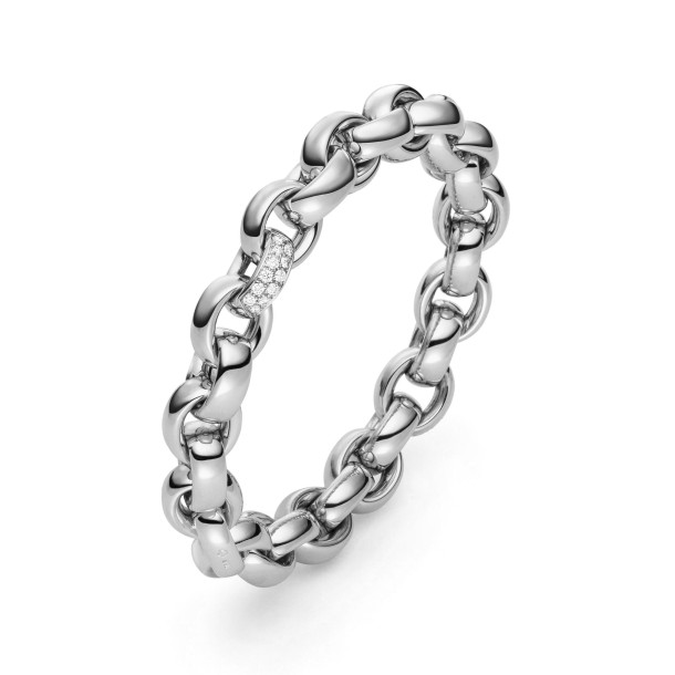         Weißgold, Armschmuck, IsabelleFa Armband "ChaCha 11" Pavé