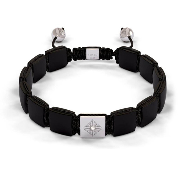         Weißgold, Armschmuck, Shamballa Jewels Lock Armband